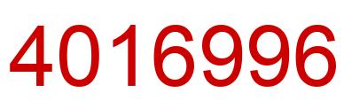 Number 4016996 red image