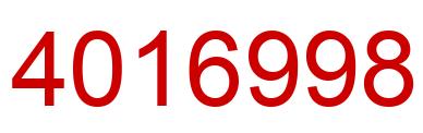 Number 4016998 red image