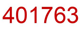 Número 401763 imagen rojo