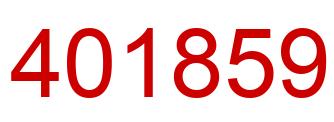 Número 401859 imagen rojo
