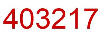 Número 403217 imagen rojo