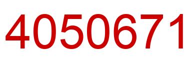 Número 4050671 imagen rojo