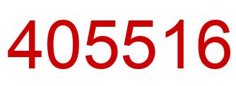 Number 405516 red image