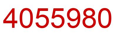 Number 4055980 red image