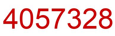 Number 4057328 red image