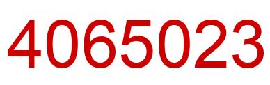 Número 4065023 imagen rojo