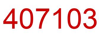 Number 407103 red image