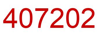 Number 407202 red image