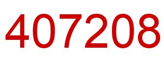 Number 407208 red image