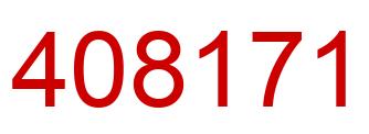 Number 408171 red image