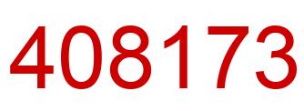 Number 408173 red image
