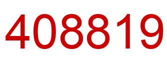Número 408819 imagen rojo
