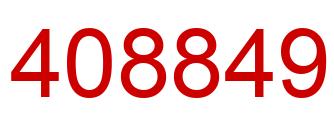 Number 408849 red image