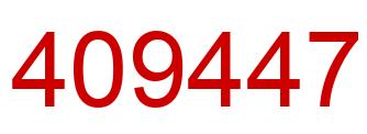 Number 409447 red image