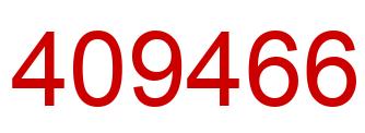 Number 409466 red image
