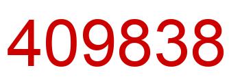 Number 409838 red image