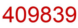 Number 409839 red image