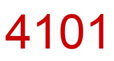 Número 4101 imagen rojo