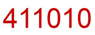 Number 411010 red image