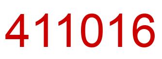 Number 411016 red image
