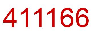 Number 411166 red image