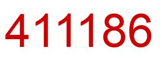 Number 411186 red image