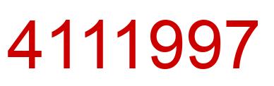 Number 4111997 red image