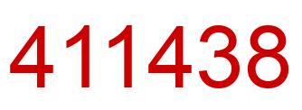 Number 411438 red image