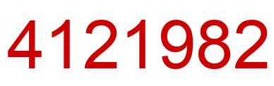 Número 4121982 imagen rojo