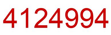 Número 4124994 imagen rojo