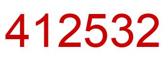 Number 412532 red image