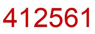 Número 412561 imagen rojo
