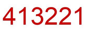 Número 413221 imagen rojo