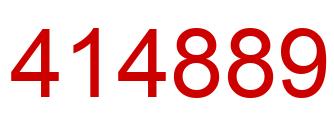 Number 414889 red image