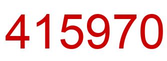 Número 415970 imagen rojo