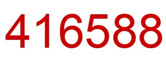 Número 416588 imagen rojo
