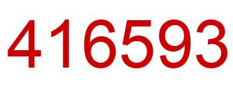 Número 416593 imagen rojo