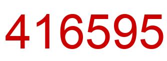 Número 416595 imagen rojo