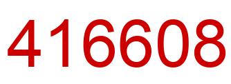 Número 416608 imagen rojo