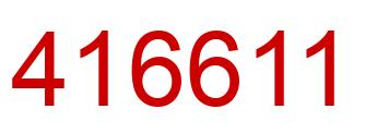 Número 416611 imagen rojo