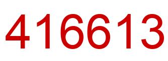 Número 416613 imagen rojo