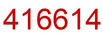 Number 416614 red image