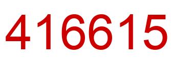 Number 416615 red image