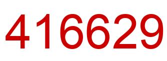 Number 416629 red image