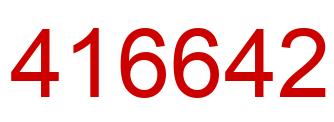 Number 416642 red image