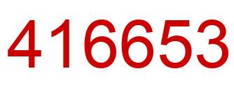 Number 416653 red image