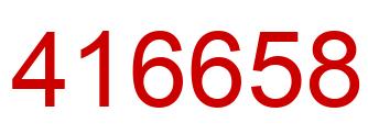 Number 416658 red image