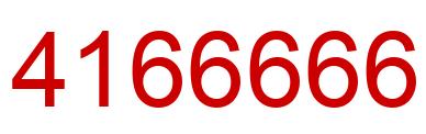 Número 4166666 imagen rojo