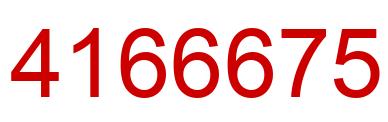 Number 4166675 red image