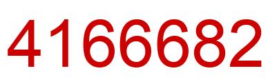 Number 4166682 red image